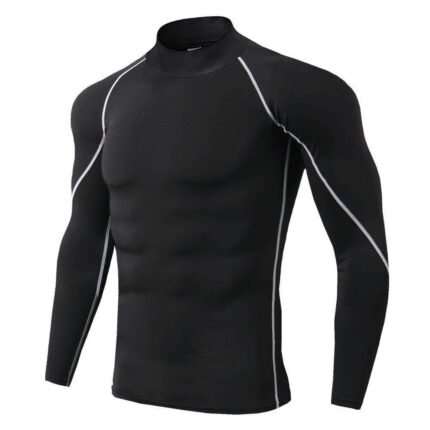 Men’s Compression Shirt Jersey Knit Thermal Top