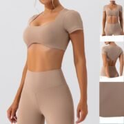 Women’s Lightweight Breathable Gym Crop Tops - Image 2