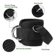 Cable Ankle Straps Neoprene Padded Ankle Cuffs - Image 2
