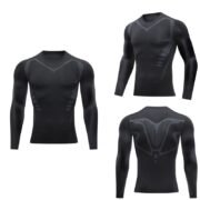 Men’s Compression Shirt Jersey Knit Thermal Top - Image 4