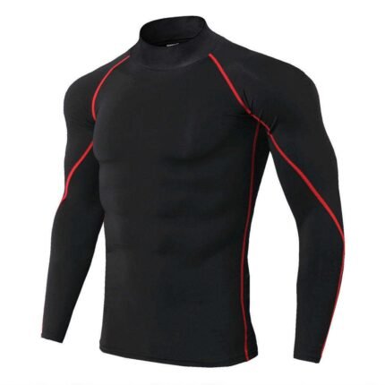Men’s Compression Shirt Jersey Knit Thermal Top
